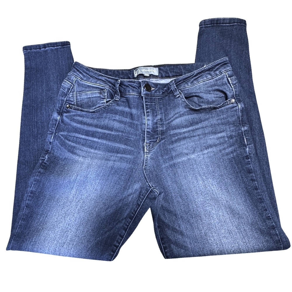 Wit & Wisdom Jeans Womens 12 Ab-solution Skinny Blue Denim Preppy Quiet Luxury - Picture 3 of 10